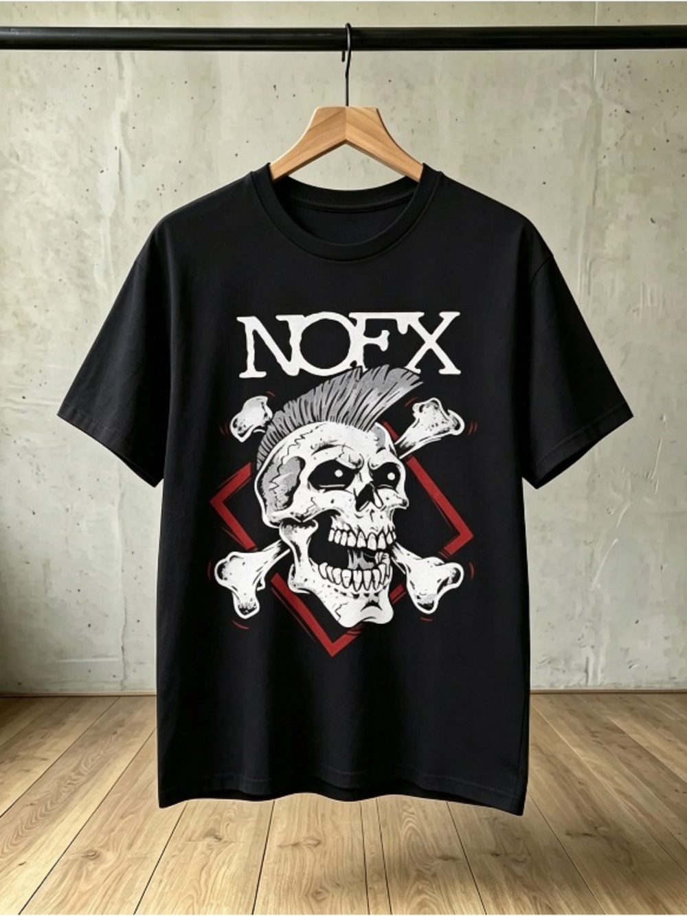 NOFX Skull Punk Rock Band Fan Gift Music Concert Graphic T-Shirt Unisex